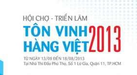 Khai mạc Hội chợ, triển lãm tôn vinh hàng Việt 2013 