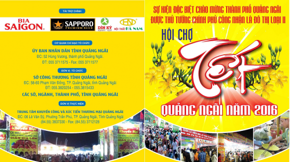 Hội chợ Hàng Tiêu dùng Tết - Quảng Ngãi năm 2016