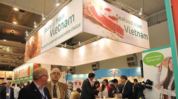 Doanh nghiệp Việt Nam tham gia Hội chợ thủy sản toàn cầu Bruxelles 2016