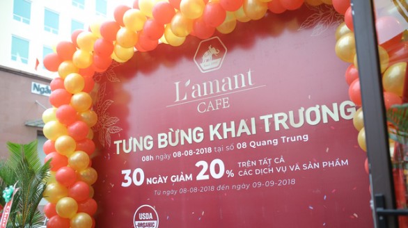 Khai trương Cửa hàng Cà phê Organic đầu tiên tại Việt Nam - L'amant Café
