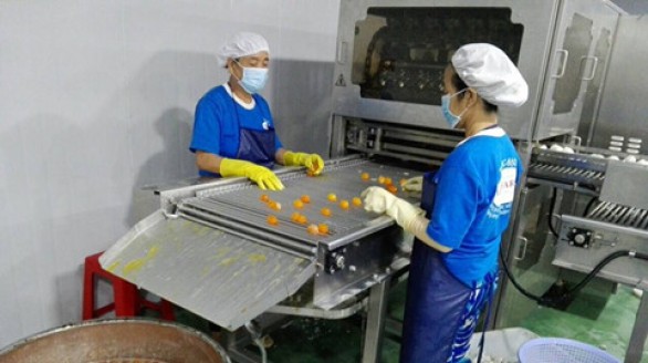 Lô hàng trứng vịt muối Việt đầu tiên xuất sang Úc