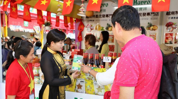 Gian hàng Việt Nam hút khách tại Hội chợ ẩm thực Hong Kong 2018