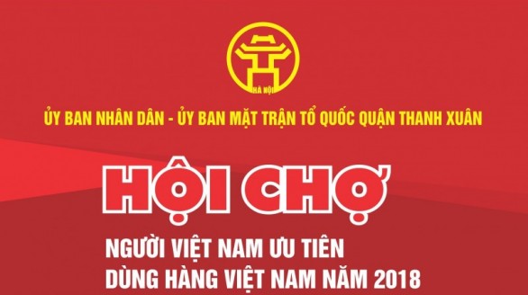 Có 70 gian hàng tham gia Hội chợ tiêu dùng quận Thanh Xuân 2018