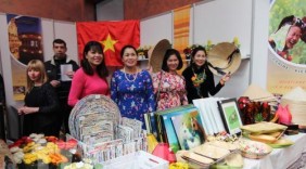 Gian hàng Việt “hút khách” tại Hội chợ Thực phẩm quốc tế Ukraine 2018