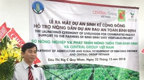 Lễ ra mắt Dự án sinh kế cộng đồng hỗ trợ nông dân tiêu thụ rau an toàn tại Bình Định