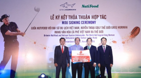 NutiFood hợp tác huyền thoại golf Greg Norman quảng bá cà phê Việt