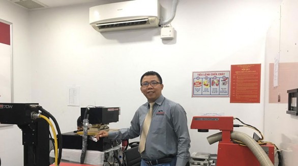 Nam Sơn đưa thương hiệu laser Việt ra biển lớn