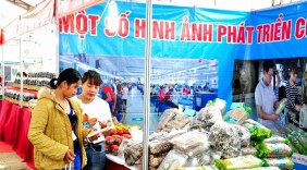 Phiên chợ hàng Việt lên với huyện Tân Sơn