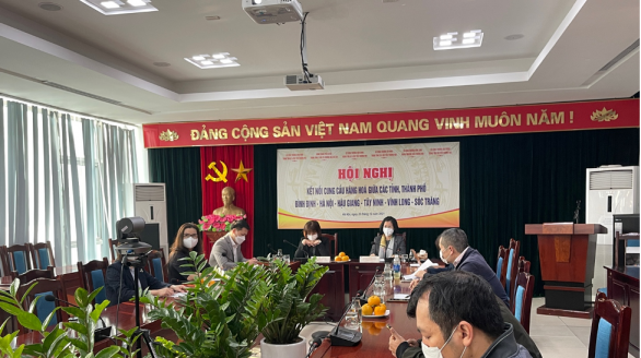Hội nghị trực tuyến kết nối cung cầu hàng hoá giữa các tỉnh Bình Định, Hà Nội, Vĩnh Long, Hậu Giang, Tây Ninh, Sóc Trăng