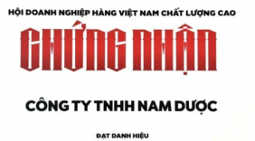 Nam Dược tiếp tục giữ vững danh hiệu Hàng Việt Nam chất lượng cao năm 2024