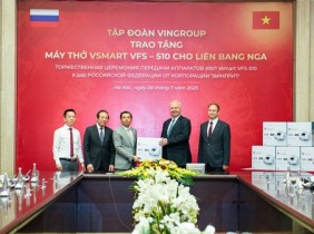Vingroup trao tặng 1.000 máy thở cho Nga, Ucraina Và Singapore